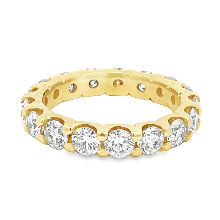 NATURAL DIAMOND ROUND DIAMOND ETERNITY BAND 3.35CTW