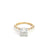 LG CUSHION & BAGUETTE DIAMONDS 2.30CTW PRONG SET RING