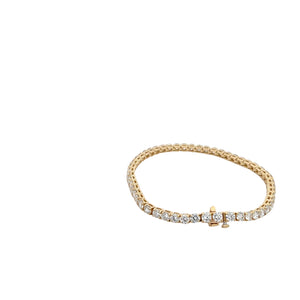 LG ROUND DIAMONDS 6.96CTW TENNIS BRACELET