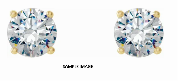 LAB GROWN ROUND DIAMONDS 3.49CTW STUDS