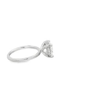 LAB GROWN ROUND CUT DIAMONDS 3.08ctw SOLITAIRE RING