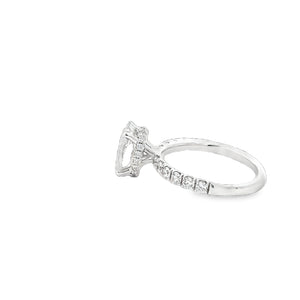 LAB GROWN OVAL & ROUND DIAMONDS 2.67ctw PRONG SET RING