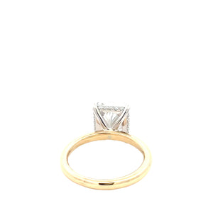 LAB GROWN RADIANT & ROUND DIAMONDS 5.41ctw SOLITAIRE RING