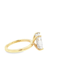 LAB GROWN RADIANT & ROUND DIAMONDS 3.72CTW SOLITAIRE RING