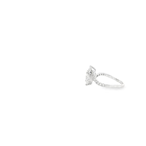 LAB GROWN HEART & ROUND DIAMONDS 2 1/4CTW TWO STONE RING