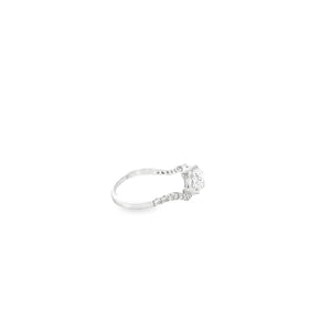 LAB GROWN HEART & ROUND DIAMONDS 2 1/4CTW TWO STONE RING