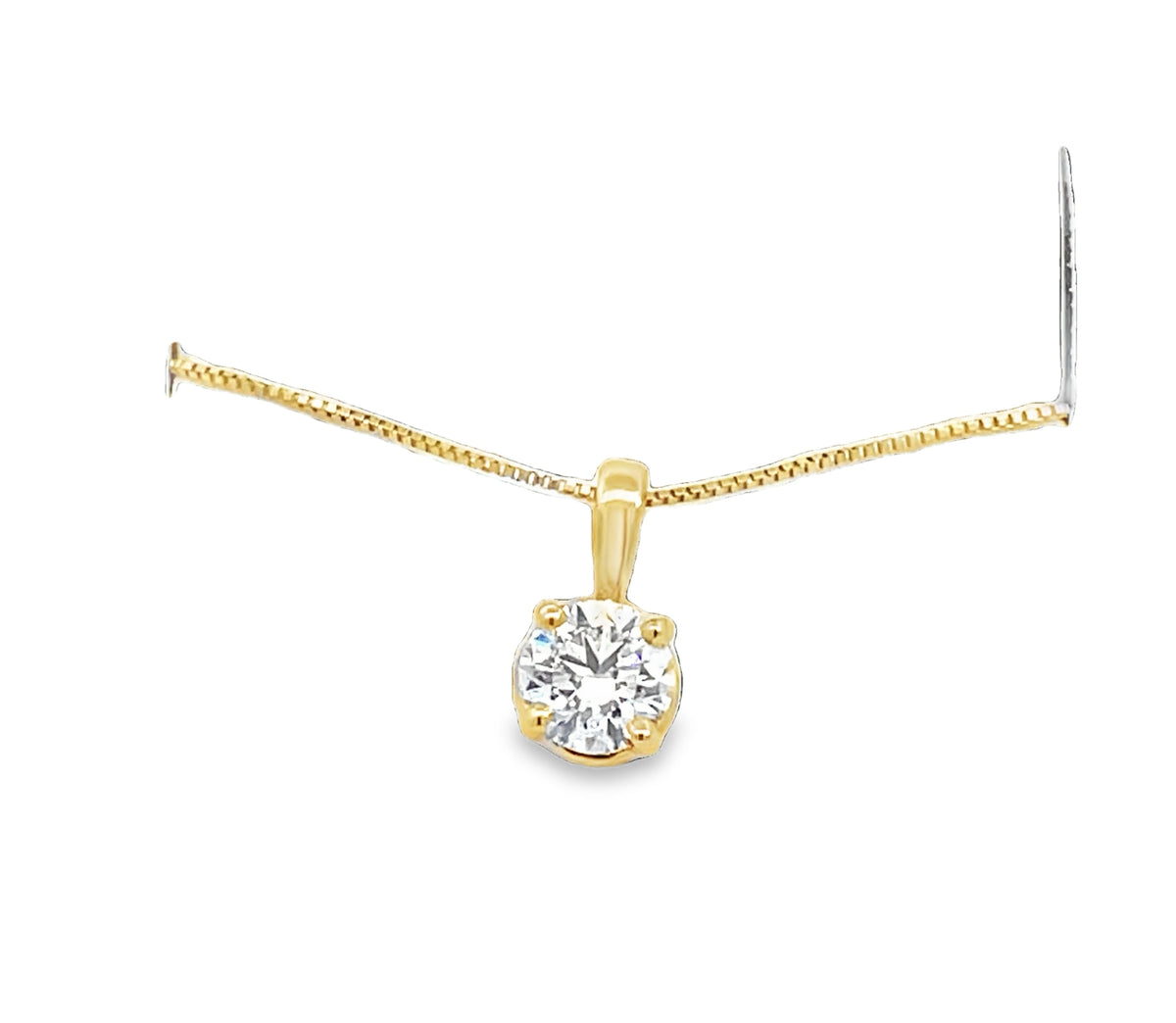 LAB GROWN ROUND DIAMOND 0.55CT SOLITAIRE DROP PENDANT T