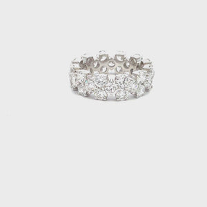 LAB GROWN ROUND DIAMONDS 8.17ctw ETERNITY BAND