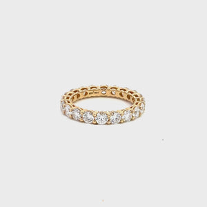 LAB GROWN ROUND DIAMONDS 2.87ctw ETERNITY BAND