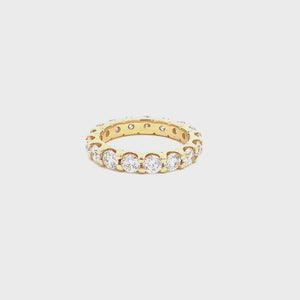 NATURAL DIAMOND ROUND DIAMOND ETERNITY BAND 3.35CTW